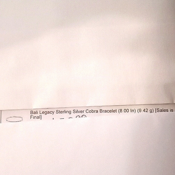 BALI LEGACY STERLING SILVER COBRA BRACELET - Picture 5 of 5